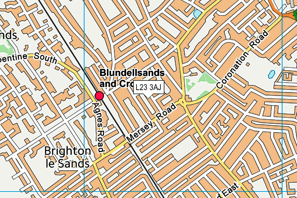 L23 3AJ map - OS VectorMap District (Ordnance Survey)