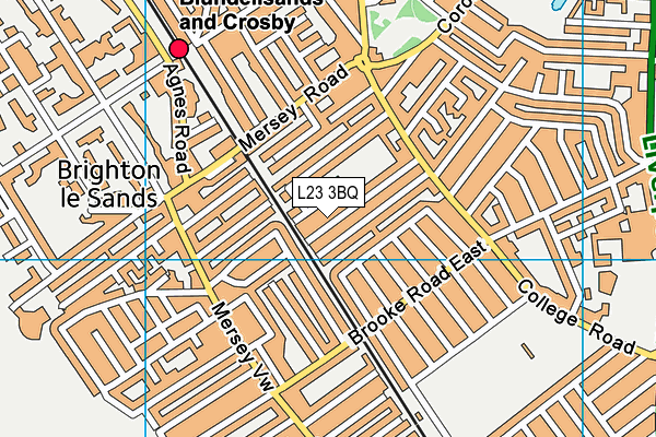 L23 3BQ map - OS VectorMap District (Ordnance Survey)