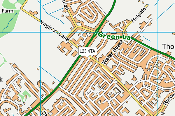L23 4TA map - OS VectorMap District (Ordnance Survey)