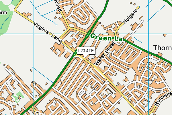 L23 4TE map - OS VectorMap District (Ordnance Survey)