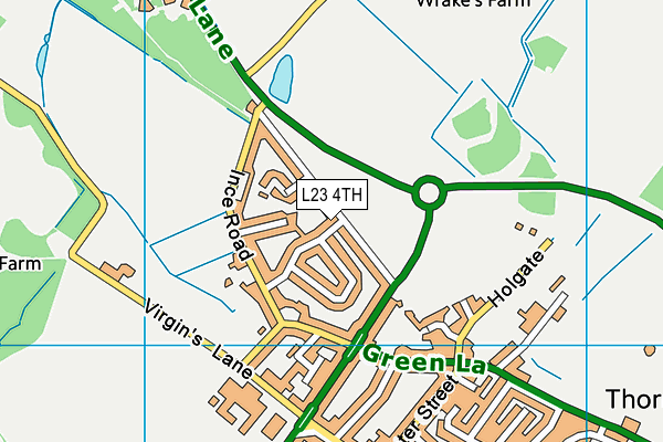 L23 4TH map - OS VectorMap District (Ordnance Survey)
