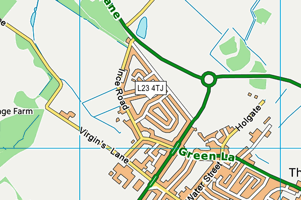 L23 4TJ map - OS VectorMap District (Ordnance Survey)