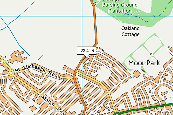 L23 4TR map - OS VectorMap District (Ordnance Survey)
