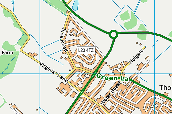 L23 4TZ map - OS VectorMap District (Ordnance Survey)