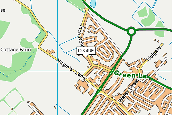 L23 4UE map - OS VectorMap District (Ordnance Survey)