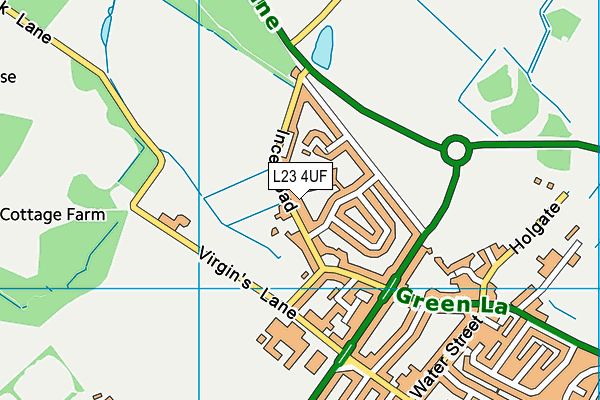 L23 4UF map - OS VectorMap District (Ordnance Survey)