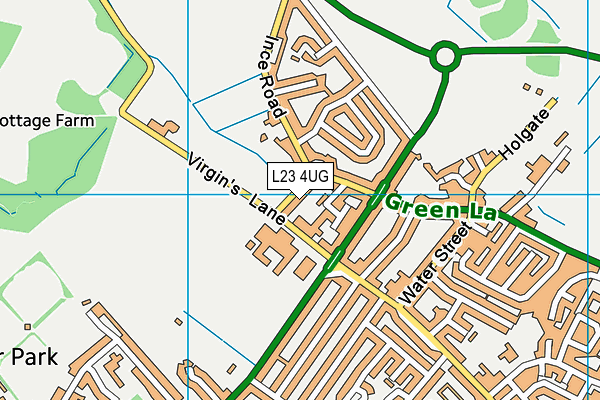 L23 4UG map - OS VectorMap District (Ordnance Survey)