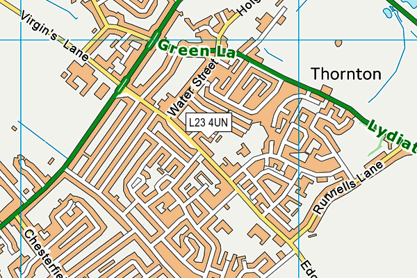 L23 4UN map - OS VectorMap District (Ordnance Survey)