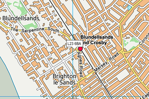 L23 6BA map - OS VectorMap District (Ordnance Survey)