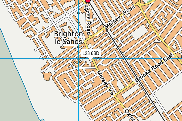 L23 6BD map - OS VectorMap District (Ordnance Survey)