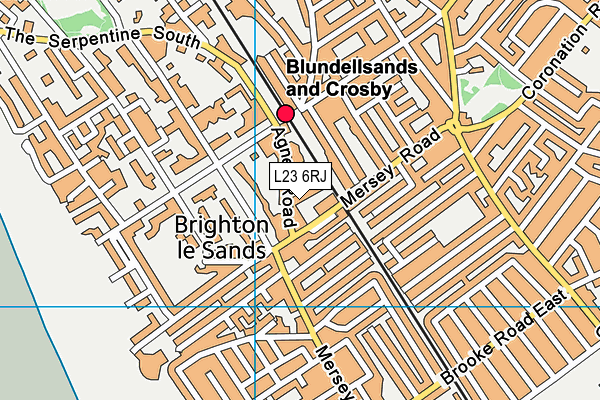 L23 6RJ map - OS VectorMap District (Ordnance Survey)