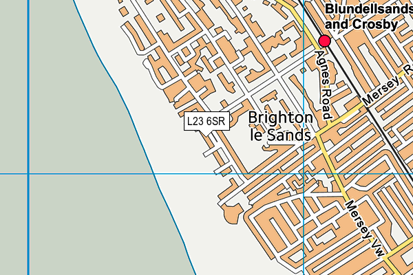 L23 6SR map - OS VectorMap District (Ordnance Survey)