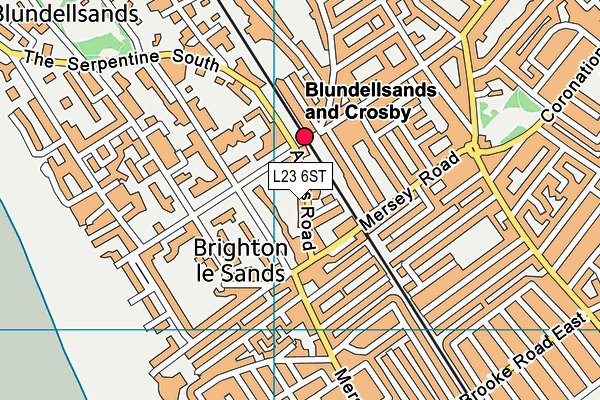 L23 6ST map - OS VectorMap District (Ordnance Survey)