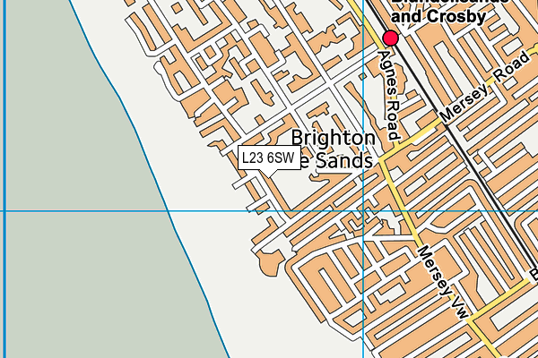 L23 6SW map - OS VectorMap District (Ordnance Survey)