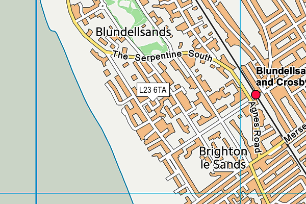 L23 6TA map - OS VectorMap District (Ordnance Survey)