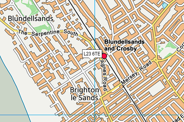 L23 6TE map - OS VectorMap District (Ordnance Survey)