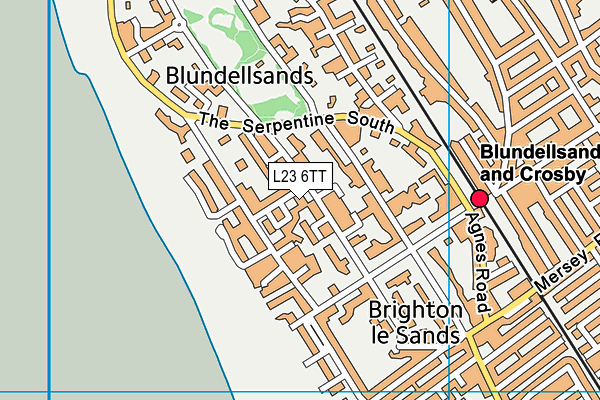 L23 6TT map - OS VectorMap District (Ordnance Survey)