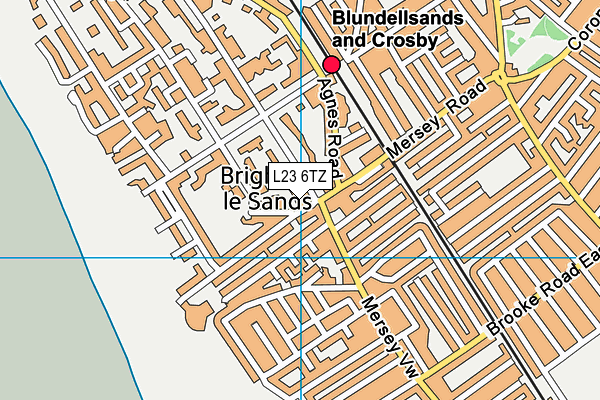 L23 6TZ map - OS VectorMap District (Ordnance Survey)