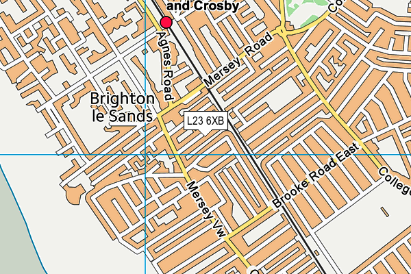 L23 6XB map - OS VectorMap District (Ordnance Survey)