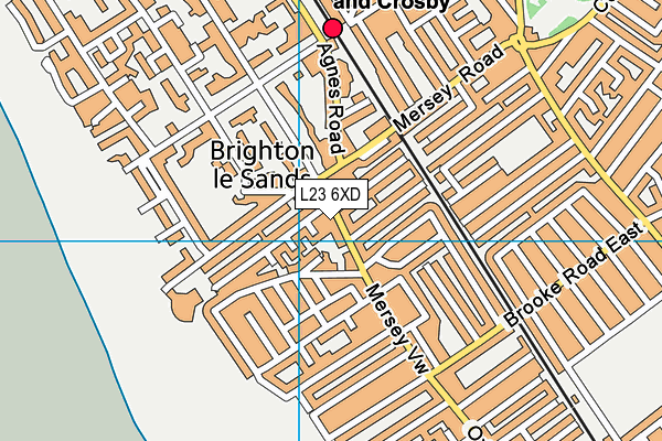 L23 6XD map - OS VectorMap District (Ordnance Survey)