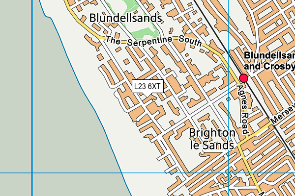 L23 6XT map - OS VectorMap District (Ordnance Survey)
