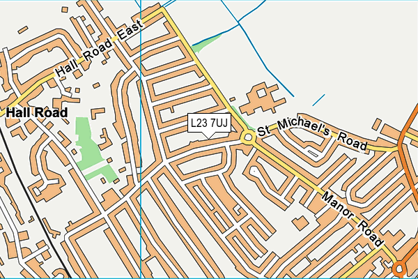 L23 7UJ map - OS VectorMap District (Ordnance Survey)