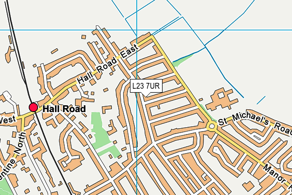 L23 7UR map - OS VectorMap District (Ordnance Survey)