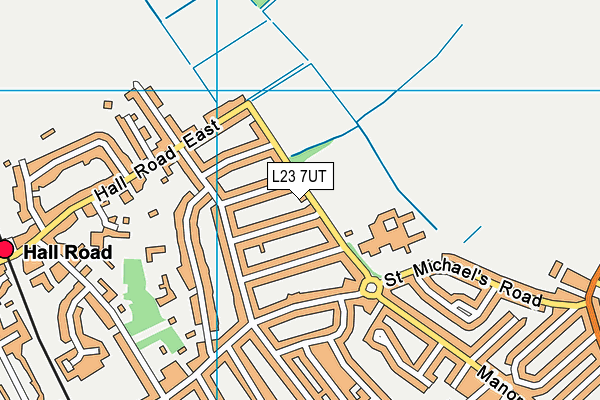 L23 7UT map - OS VectorMap District (Ordnance Survey)