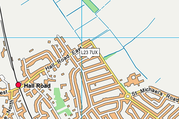 L23 7UX map - OS VectorMap District (Ordnance Survey)