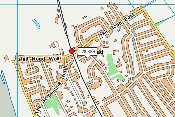 L23 8SR map - OS VectorMap District (Ordnance Survey)