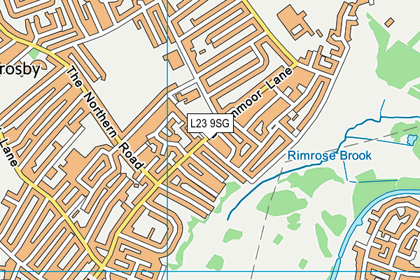 L23 9SG map - OS VectorMap District (Ordnance Survey)