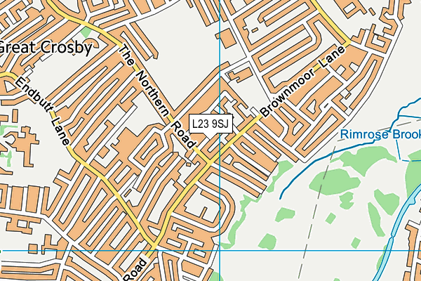 L23 9SJ map - OS VectorMap District (Ordnance Survey)