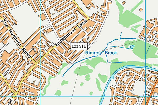 L23 9TE map - OS VectorMap District (Ordnance Survey)