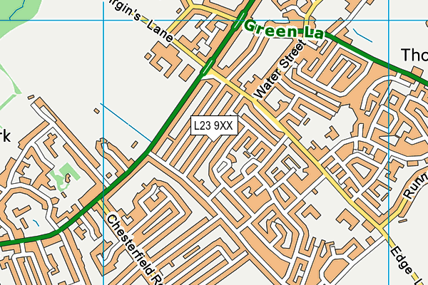 L23 9XX map - OS VectorMap District (Ordnance Survey)