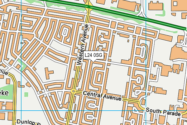 L24 0SG map - OS VectorMap District (Ordnance Survey)