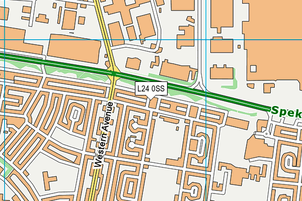 L24 0SS map - OS VectorMap District (Ordnance Survey)