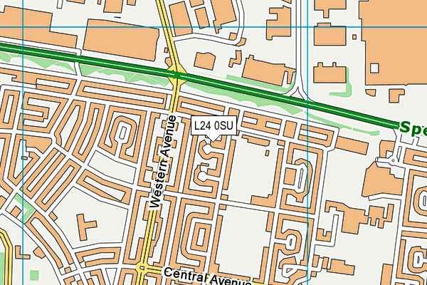 L24 0SU map - OS VectorMap District (Ordnance Survey)