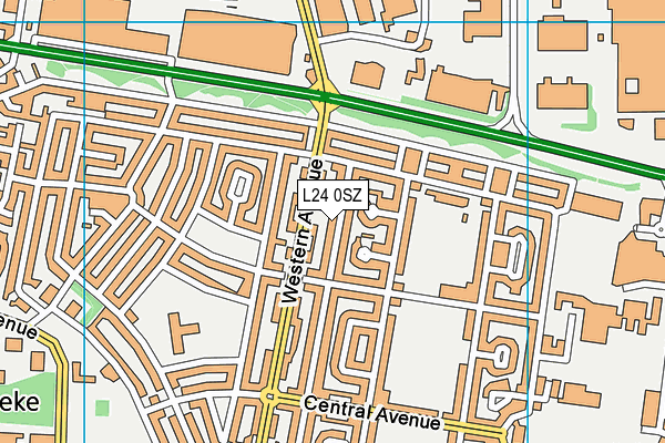 L24 0SZ map - OS VectorMap District (Ordnance Survey)