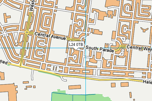 L24 0TB map - OS VectorMap District (Ordnance Survey)