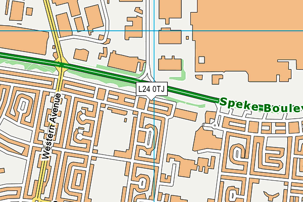 L24 0TJ map - OS VectorMap District (Ordnance Survey)