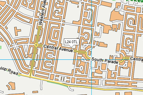 L24 0TL map - OS VectorMap District (Ordnance Survey)