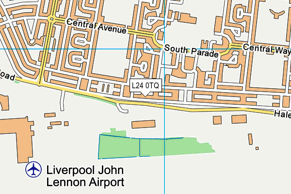 L24 0TQ map - OS VectorMap District (Ordnance Survey)