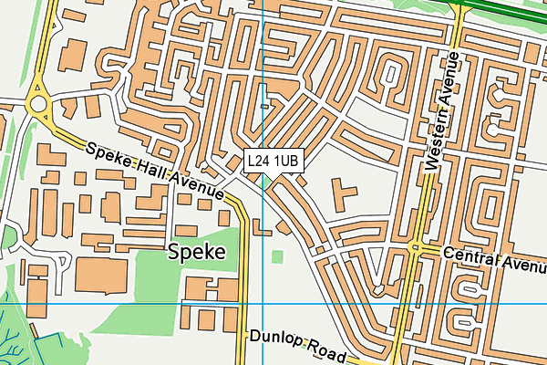 L24 1UB map - OS VectorMap District (Ordnance Survey)