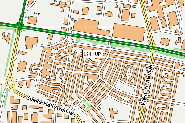 L24 1UP map - OS VectorMap District (Ordnance Survey)