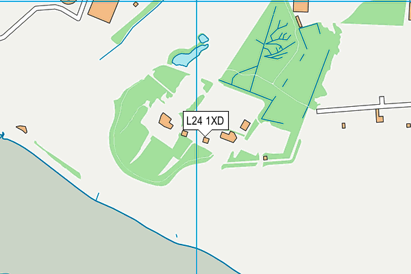L24 1XD map - OS VectorMap District (Ordnance Survey)