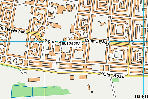 L24 2SA map - OS VectorMap District (Ordnance Survey)
