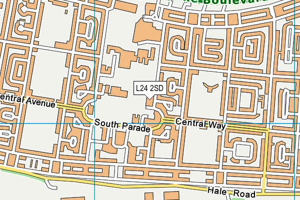 L24 2SD map - OS VectorMap District (Ordnance Survey)