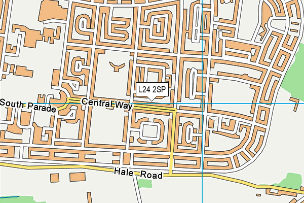 L24 2SP map - OS VectorMap District (Ordnance Survey)