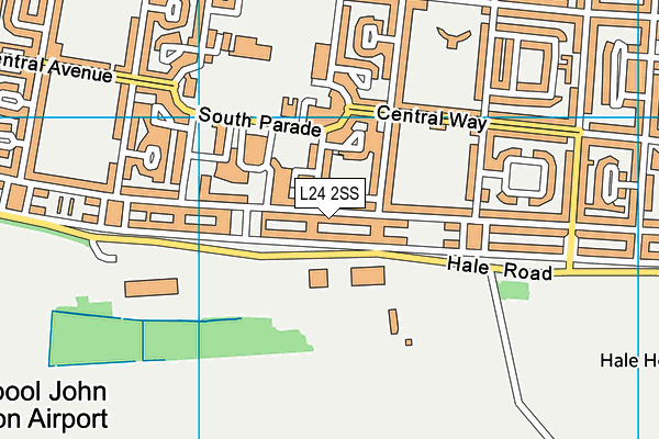 L24 2SS map - OS VectorMap District (Ordnance Survey)