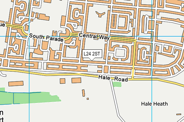 L24 2ST map - OS VectorMap District (Ordnance Survey)